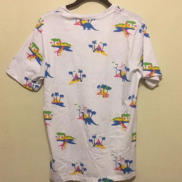 New Free Planet Jurassic Palms Print T-Shirt Small - Picture 3 of 5